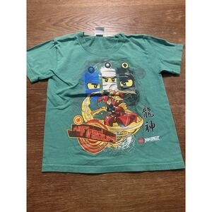 Lego Ninjago Tee Shirt Green Youth Kids Short Sleeve 2012 Size 5/6